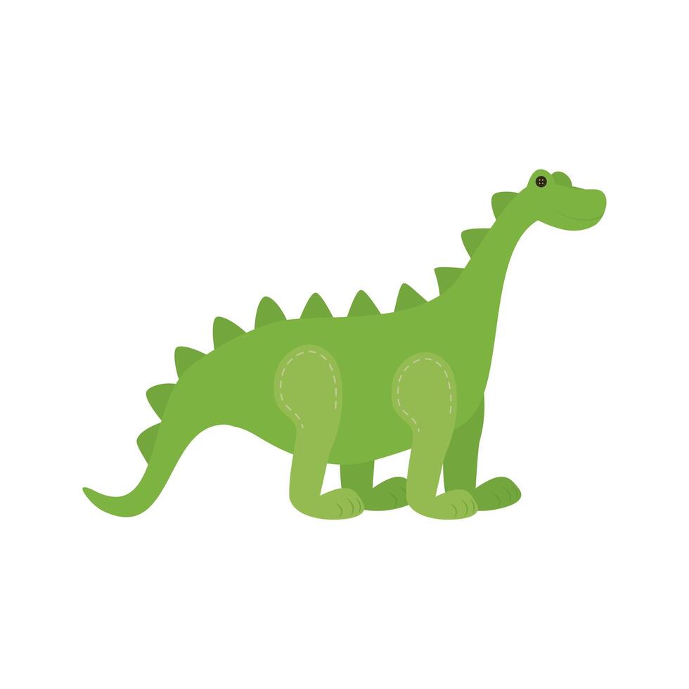 diseño de vector de juguete dinosaurio aislado