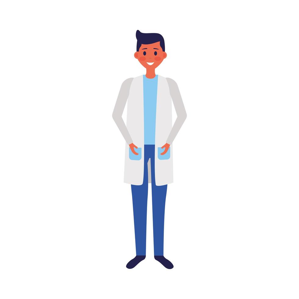 male doctor with uniform vector design