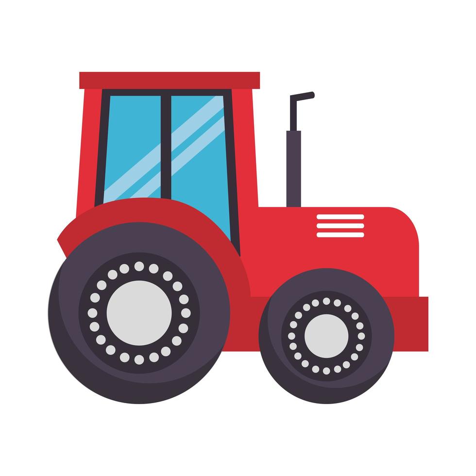 Isolated farm tractor vector design