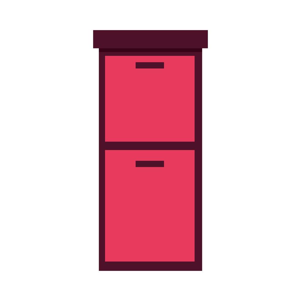 Entrega de cajas de oficina rojas diseño vectorial vector