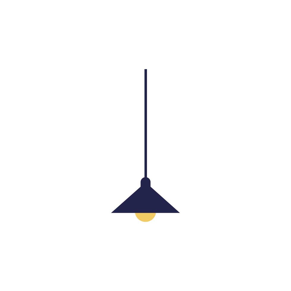 Isolated home lamp vector design