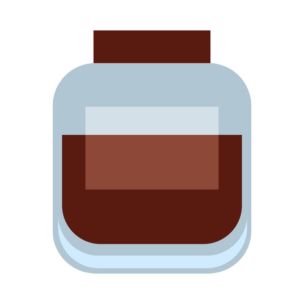 Isolated coffee jar vector design