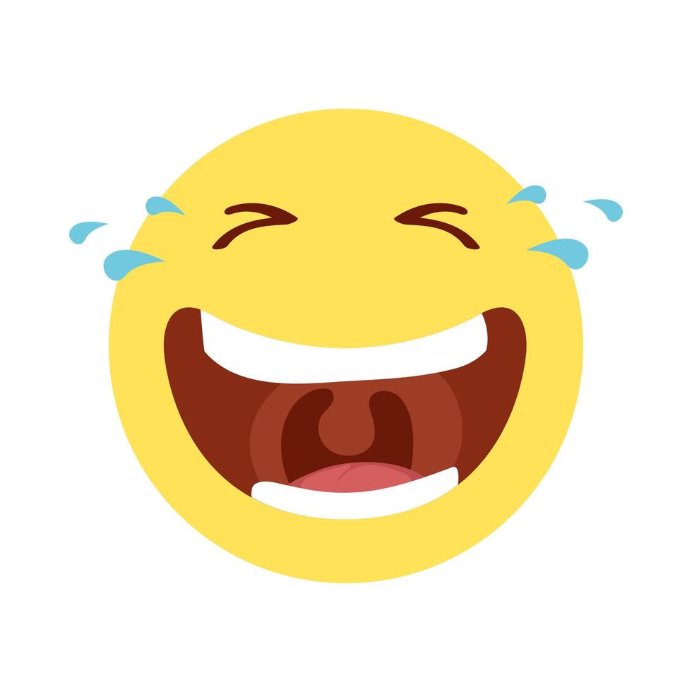 crazy emoji face fools day icon vector