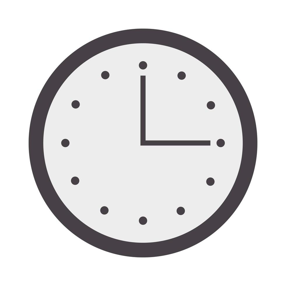 diseño de vector de instrumento de reloj aislado