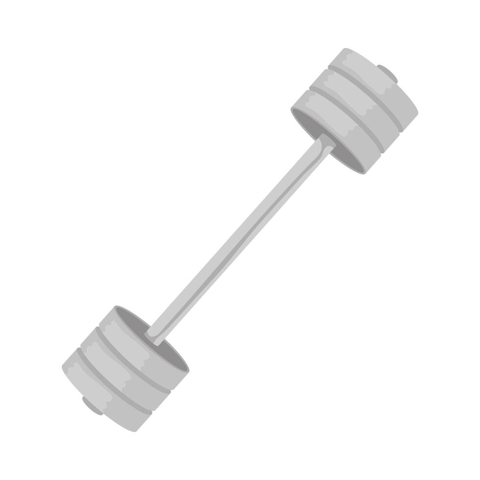 dumbbell gym accessory isolated icon vector