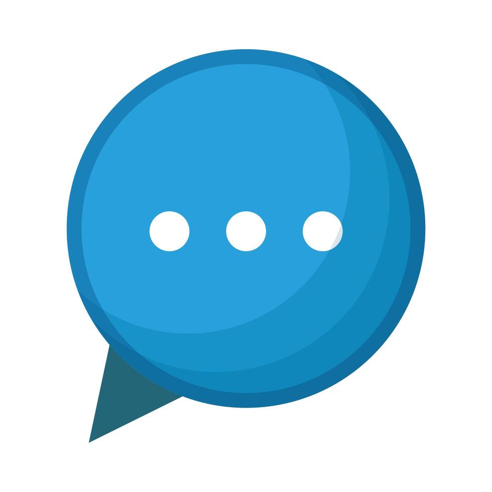 speech bubble social media icon vector