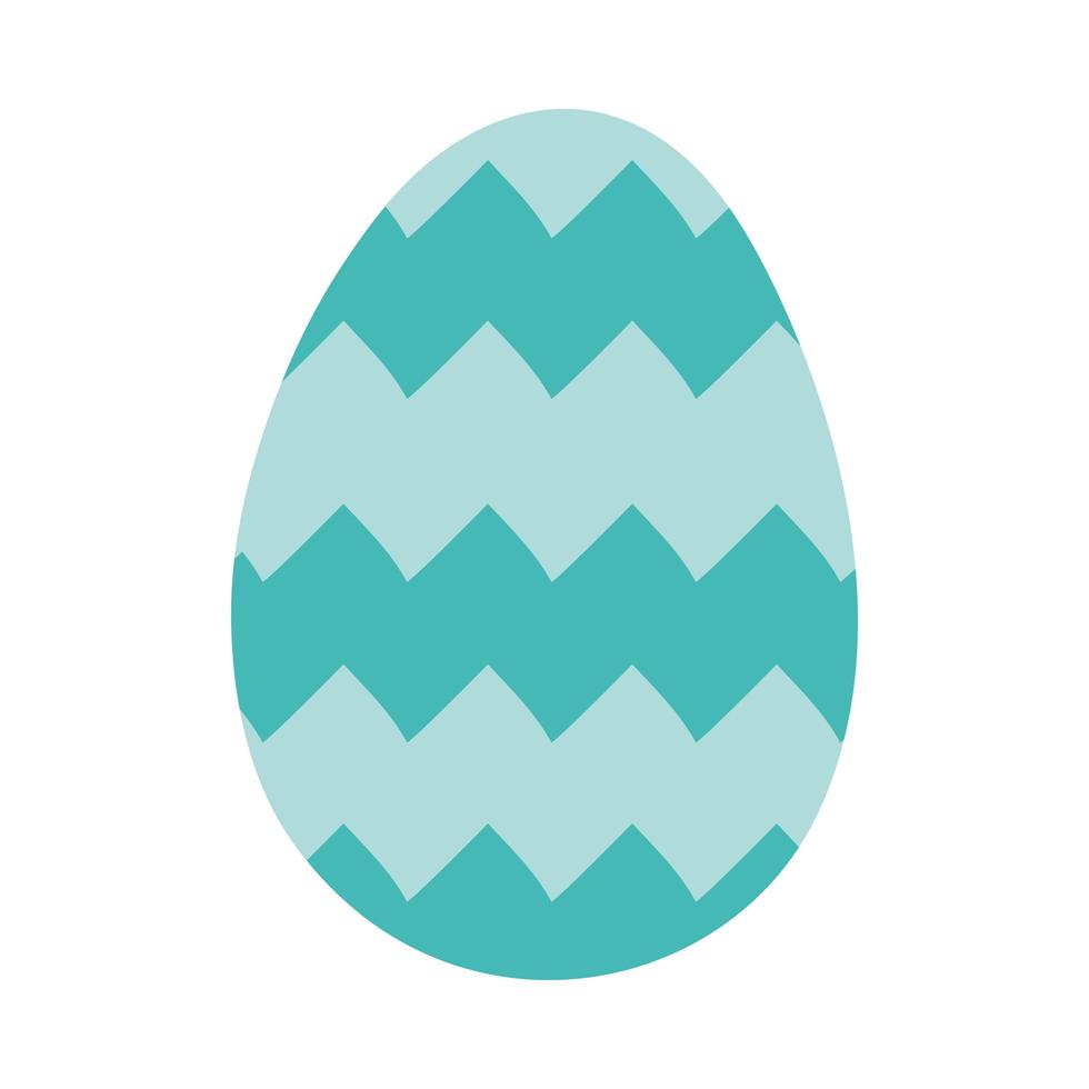 happy easter egg painted with vector