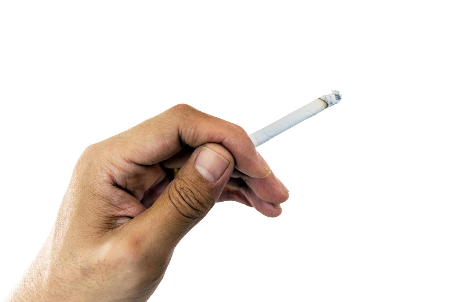 Cigarette in hand photo