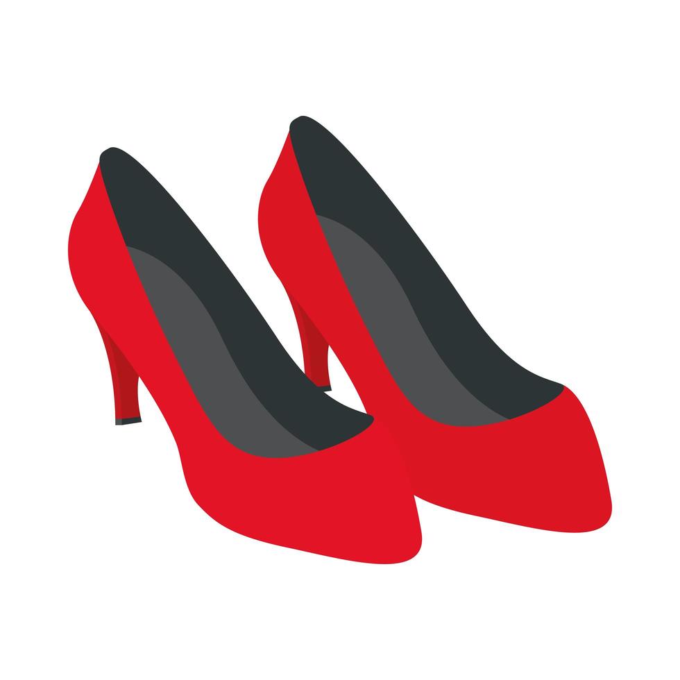 heels female shoes footwear icon vector