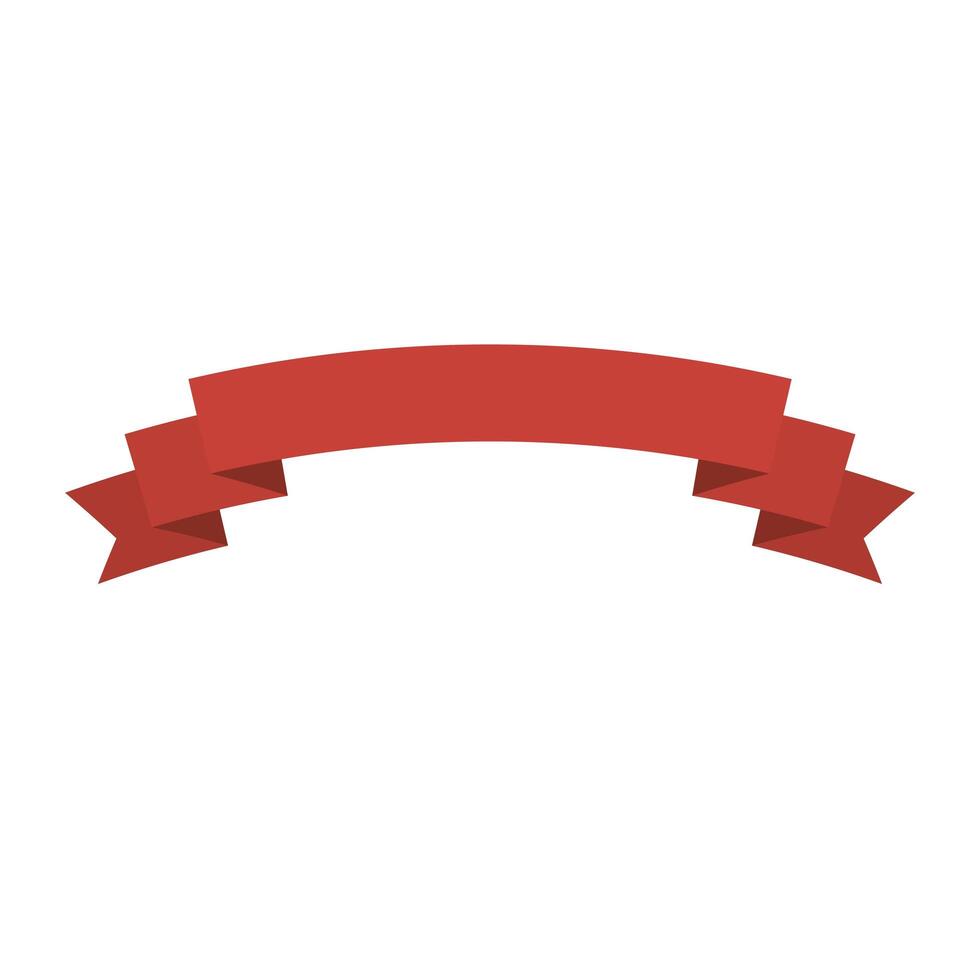 Isolated red ribbon icon vector design