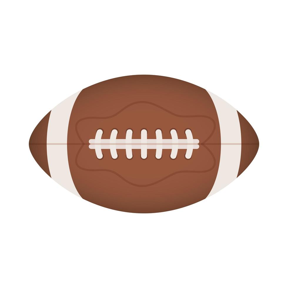 american football balloon isolated icon vector