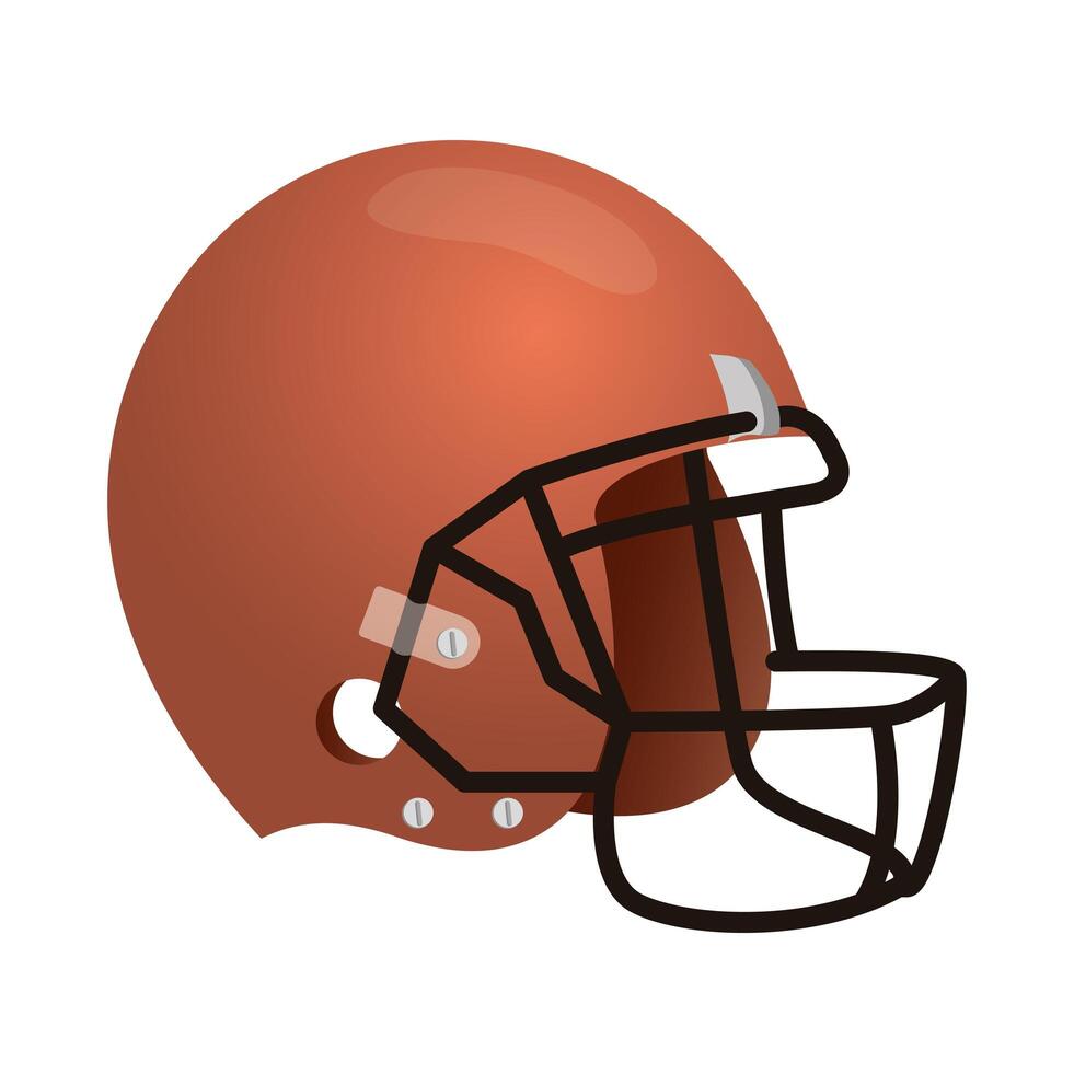 american football helmet isolated icon vector