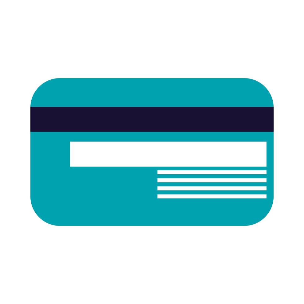 Isolated credit card vector design