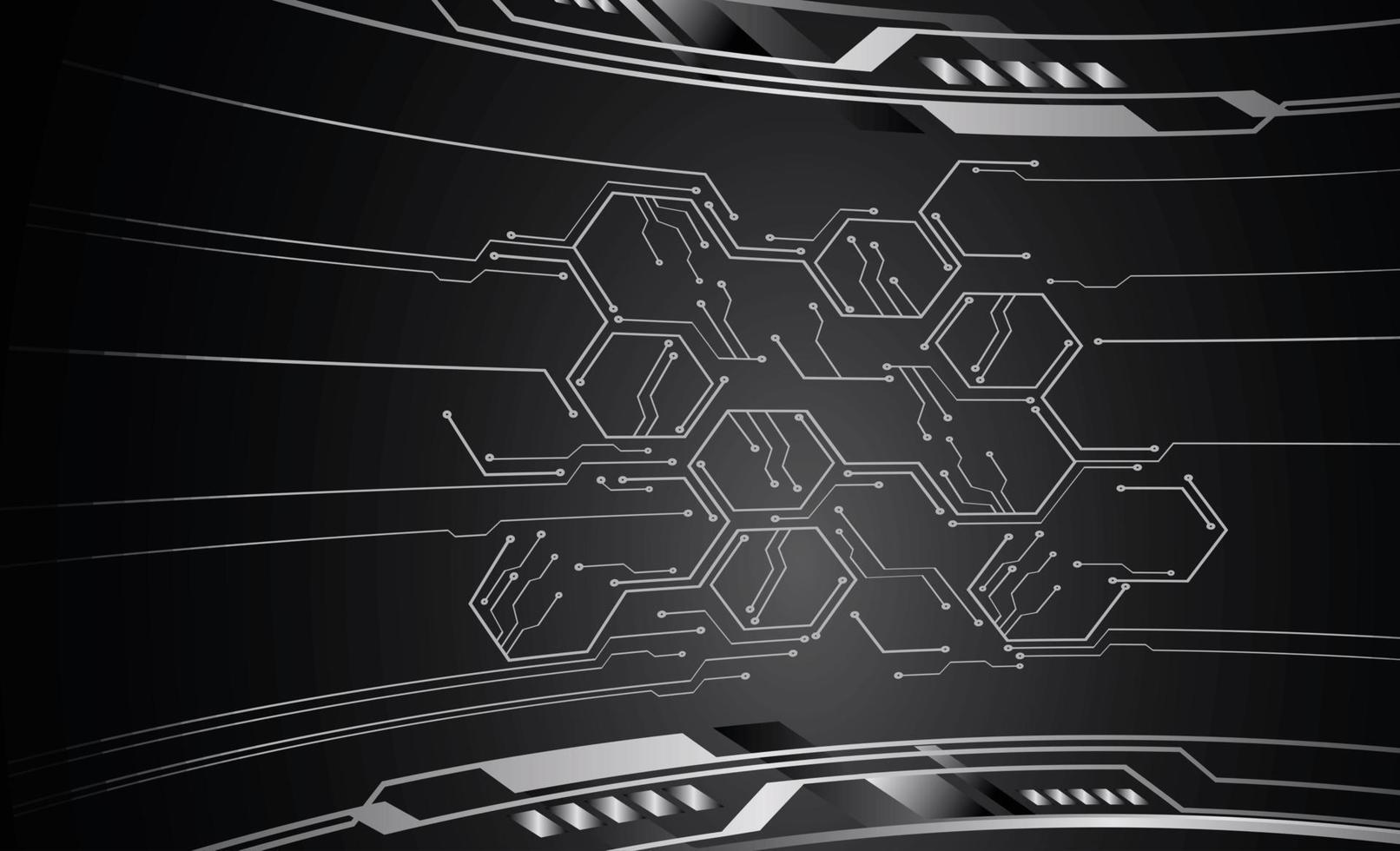 cyber circuit future technology concept background vector