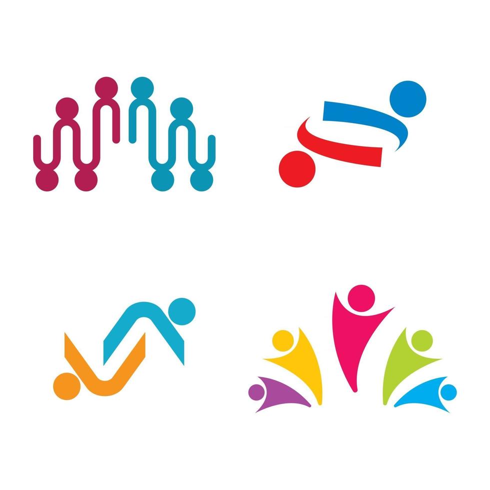 Community care logo images design vector