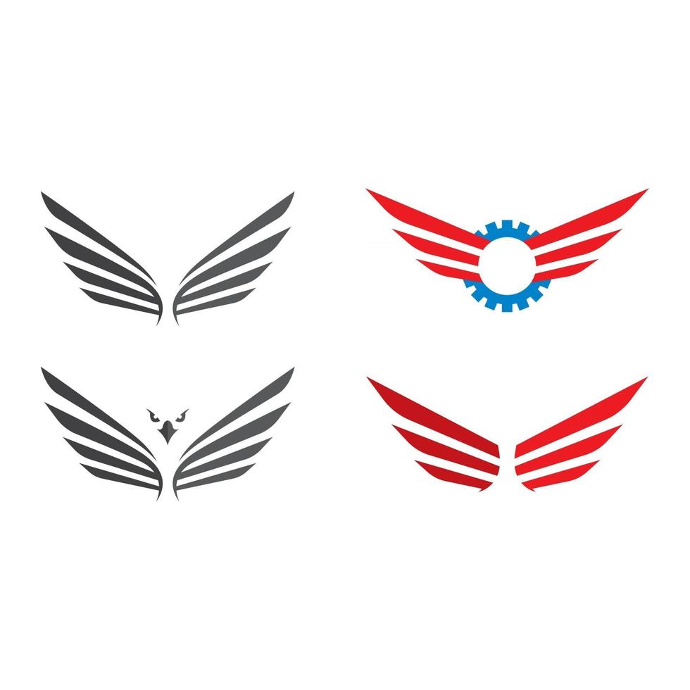 Wing logo images vector