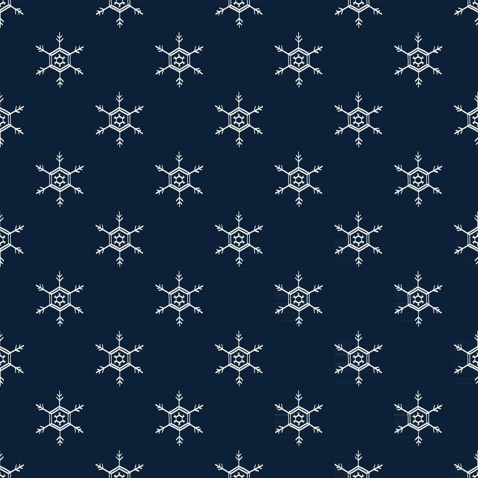 Seamless snowflake red white vector illustration v5.eps
