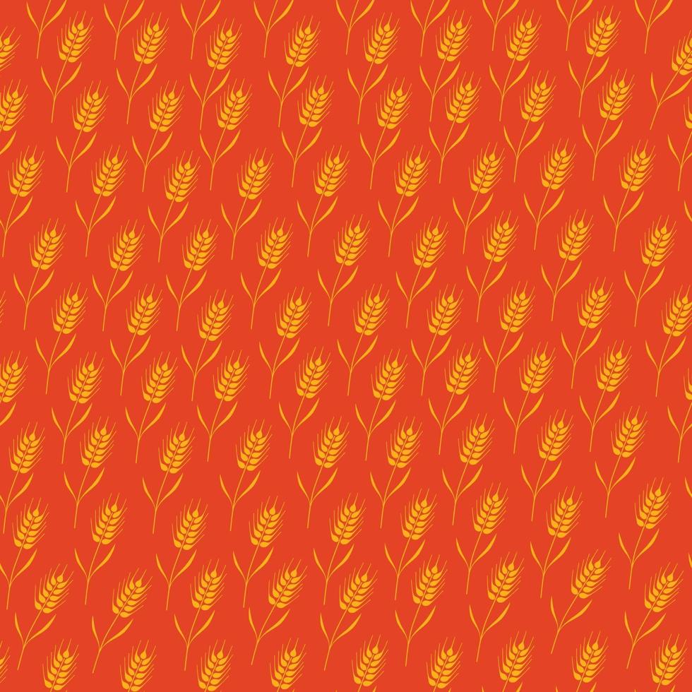 Seamless pattern with whole grain seeds organic, natural background vector