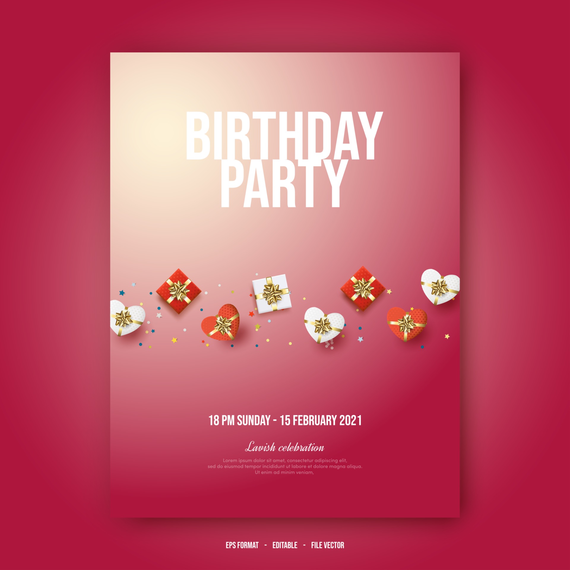 Background for birthday party. 2728703 Vector Art at Vecteezy