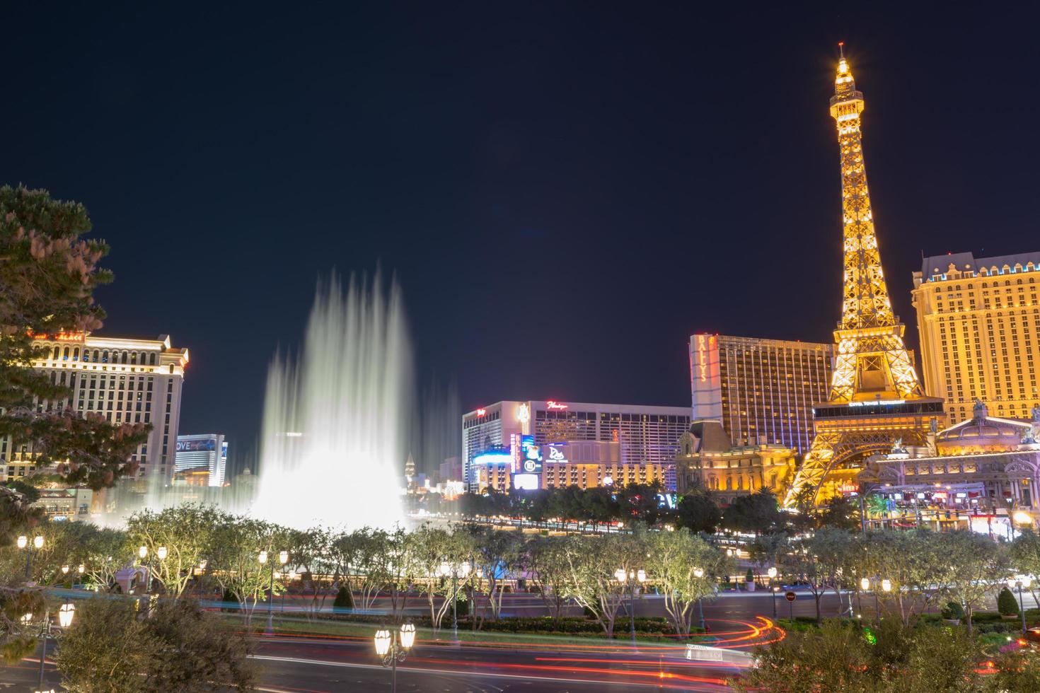 Las Vegas at night, Nevada, US photo