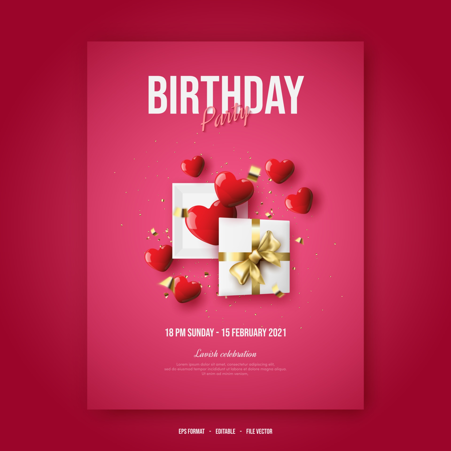 Formal Invitation Card For Birthday Party 2728855 Vector Art At Vecteezy formal-invitation-card-for-birthday-party-2728855-vector-art-at-vecteezy