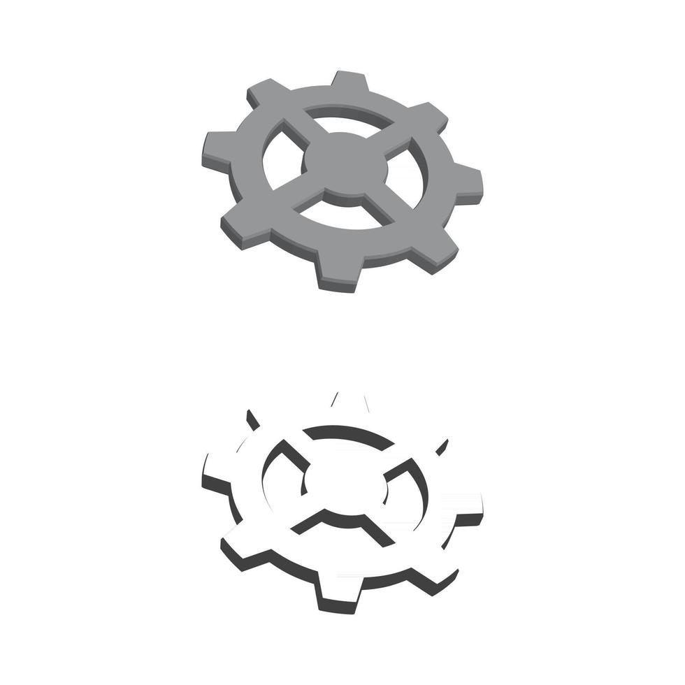 Gear vector icon illustration design