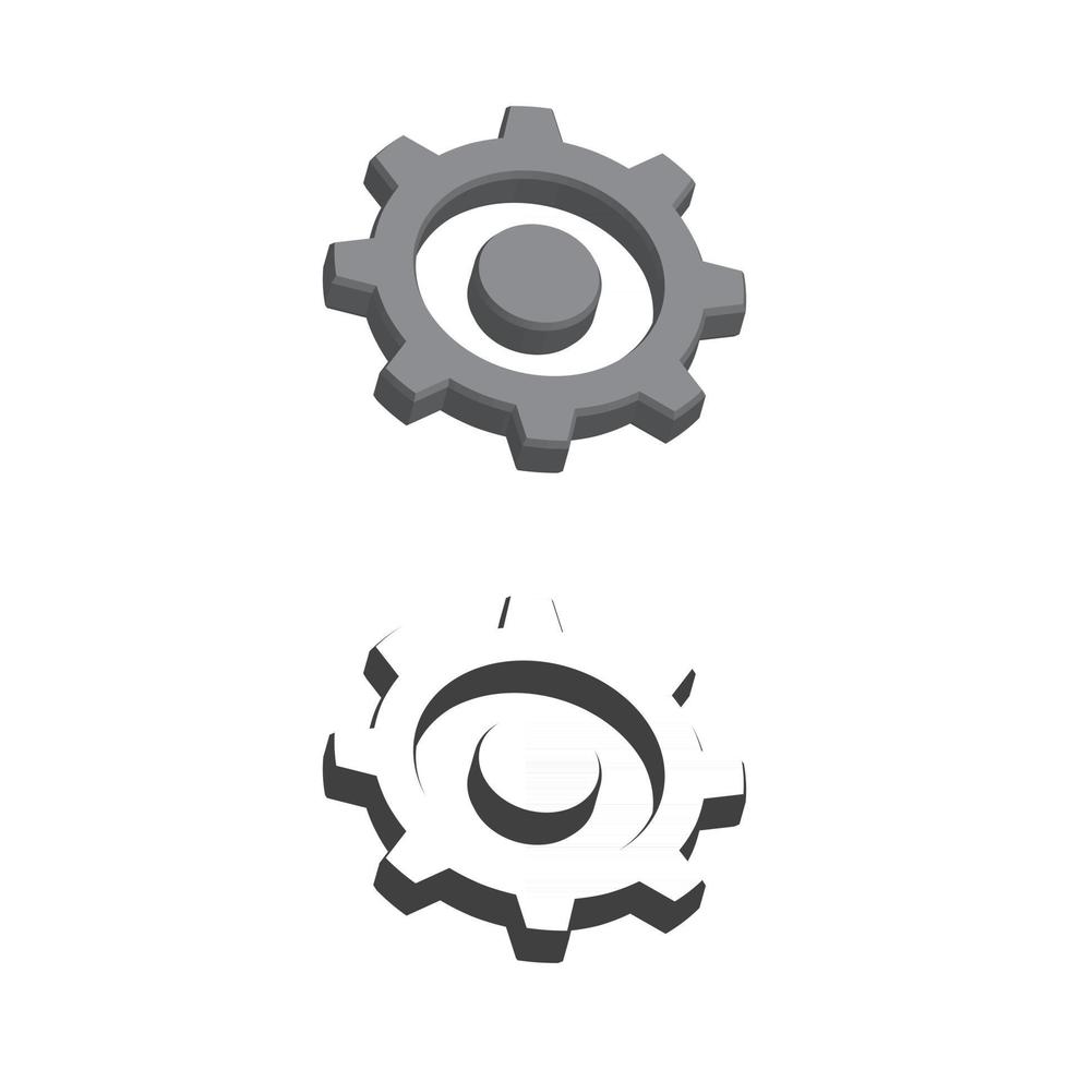 Gear vector icon illustration design