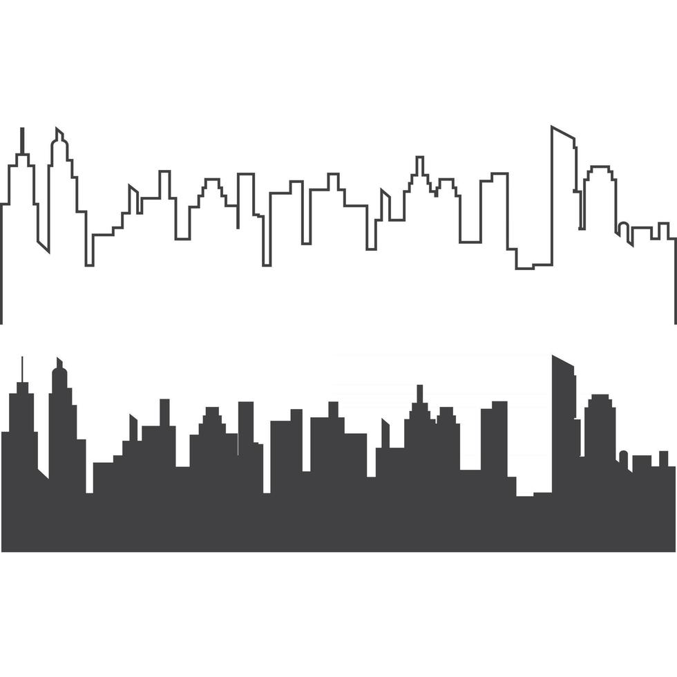 city skyline background vector