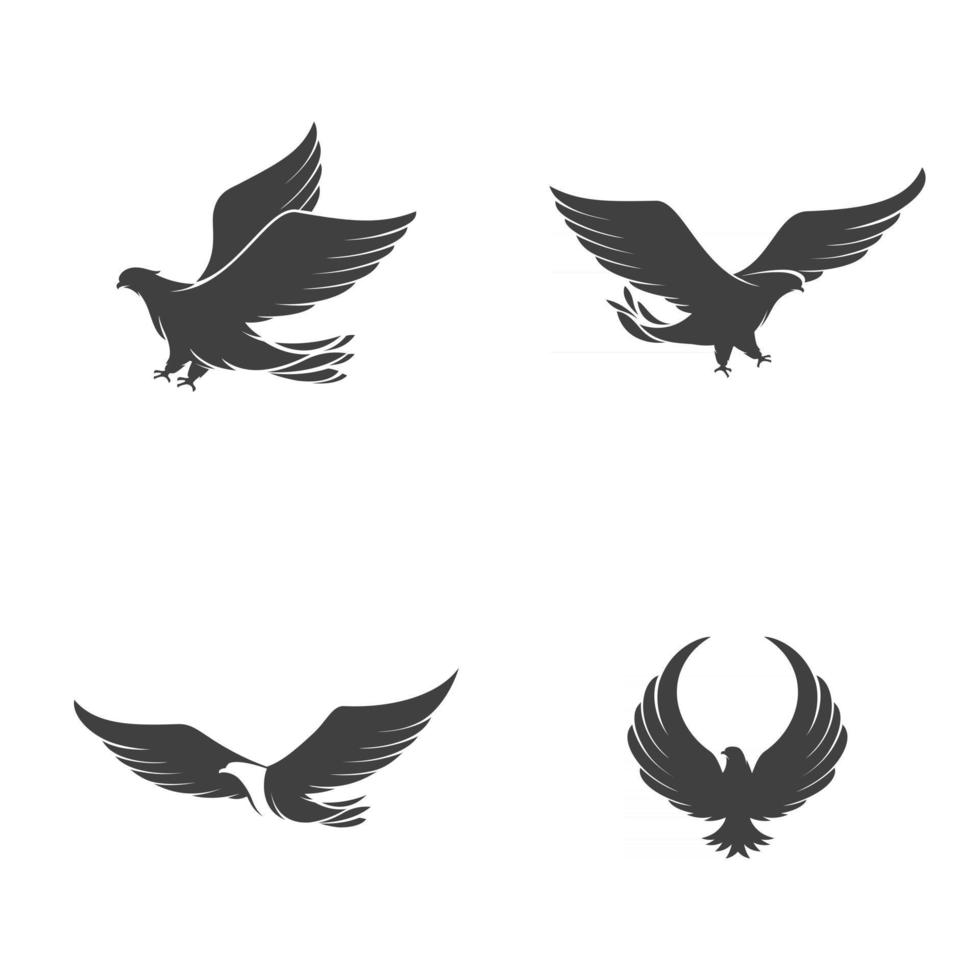 Falcon wing icon Template vector