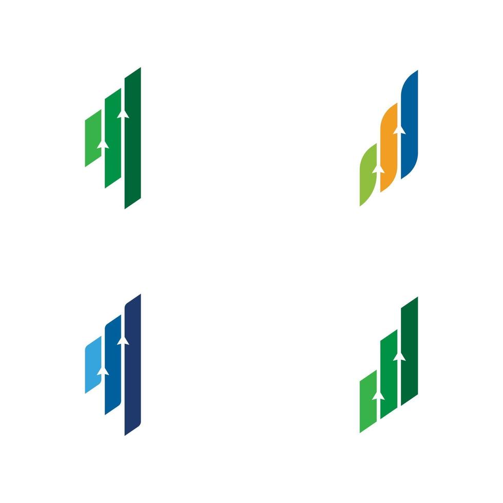 plantilla de logotipo de finanzas empresariales vector