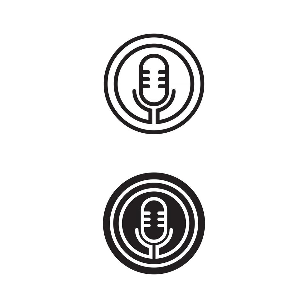Podcast Vector icon design illustration