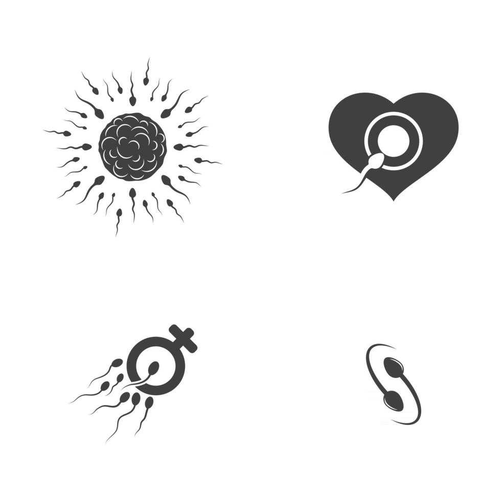 Sperm Vector icon design illustration