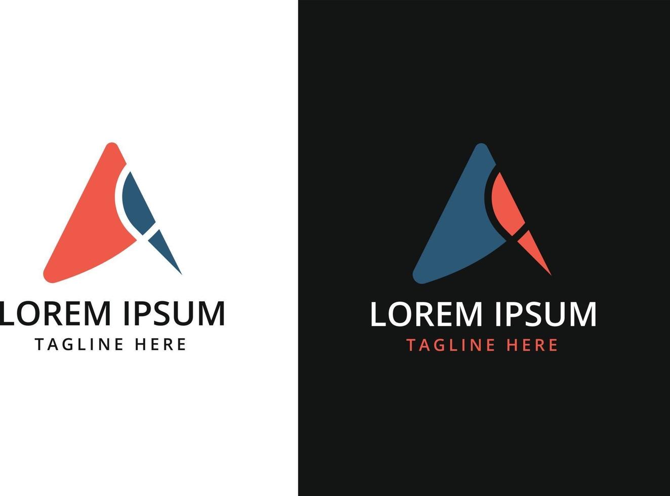 Modern letter A logo vector