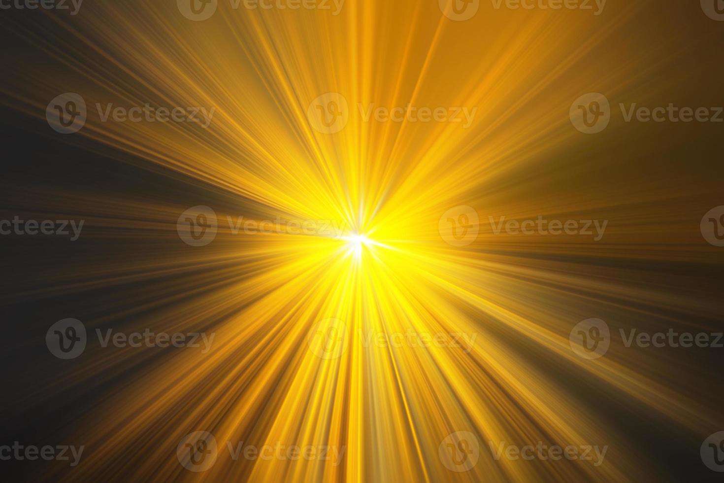 Light rays,  Golden yellow rays of light photo