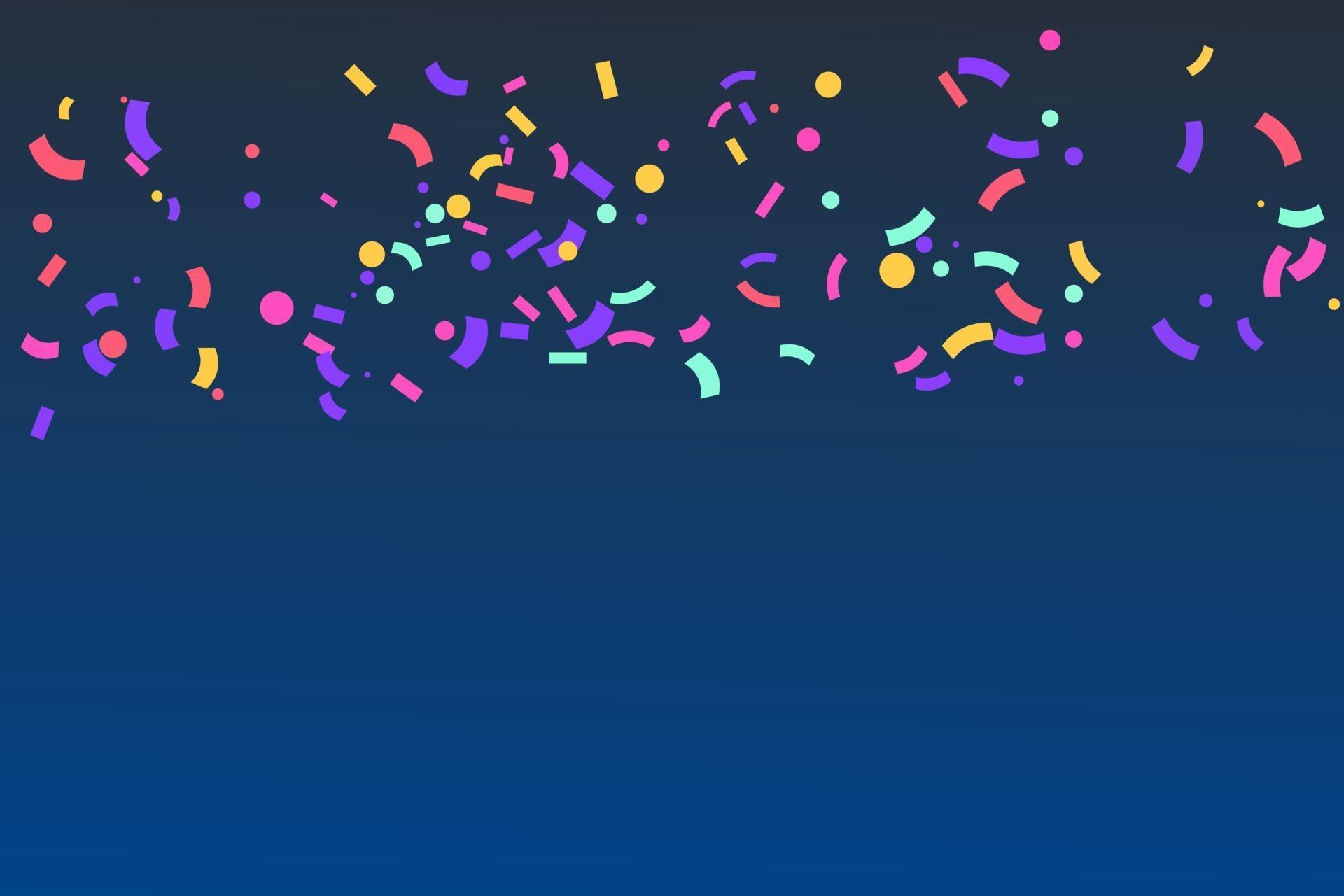 Confetti colorful party background vector.Birthday confetti background design 2729457 Vector Art