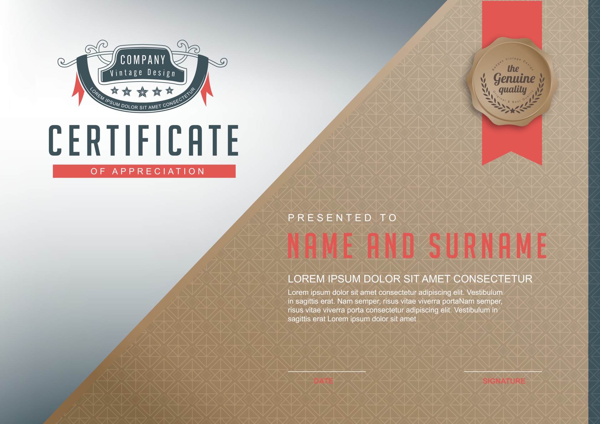 Certificate template design 2729763 Vector Art at Vecteezy Certificate template design 2729763 Vector Art at Vecteezy