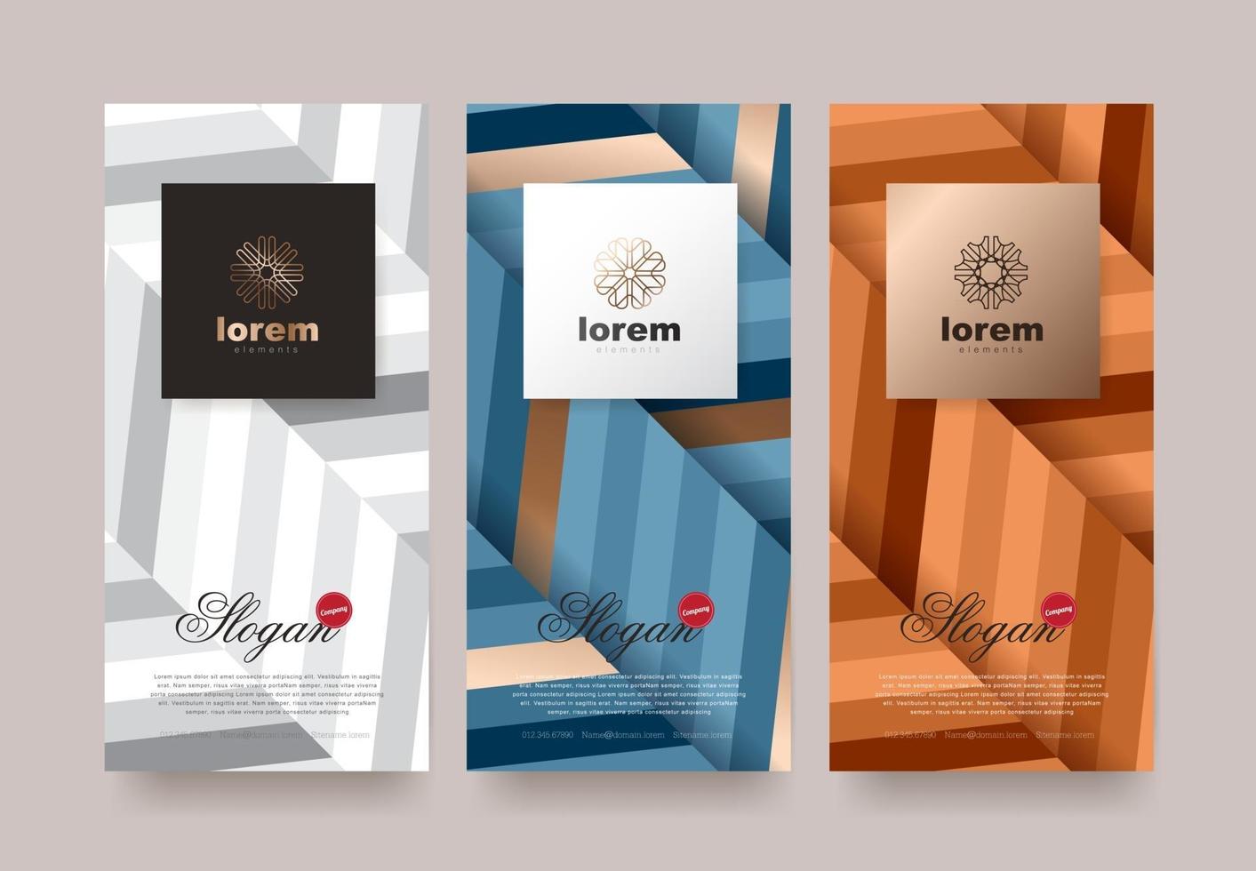 Vector set packaging templates