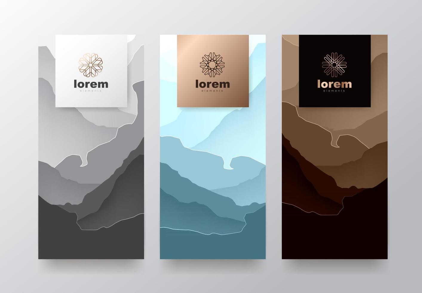 Vector set packaging templates