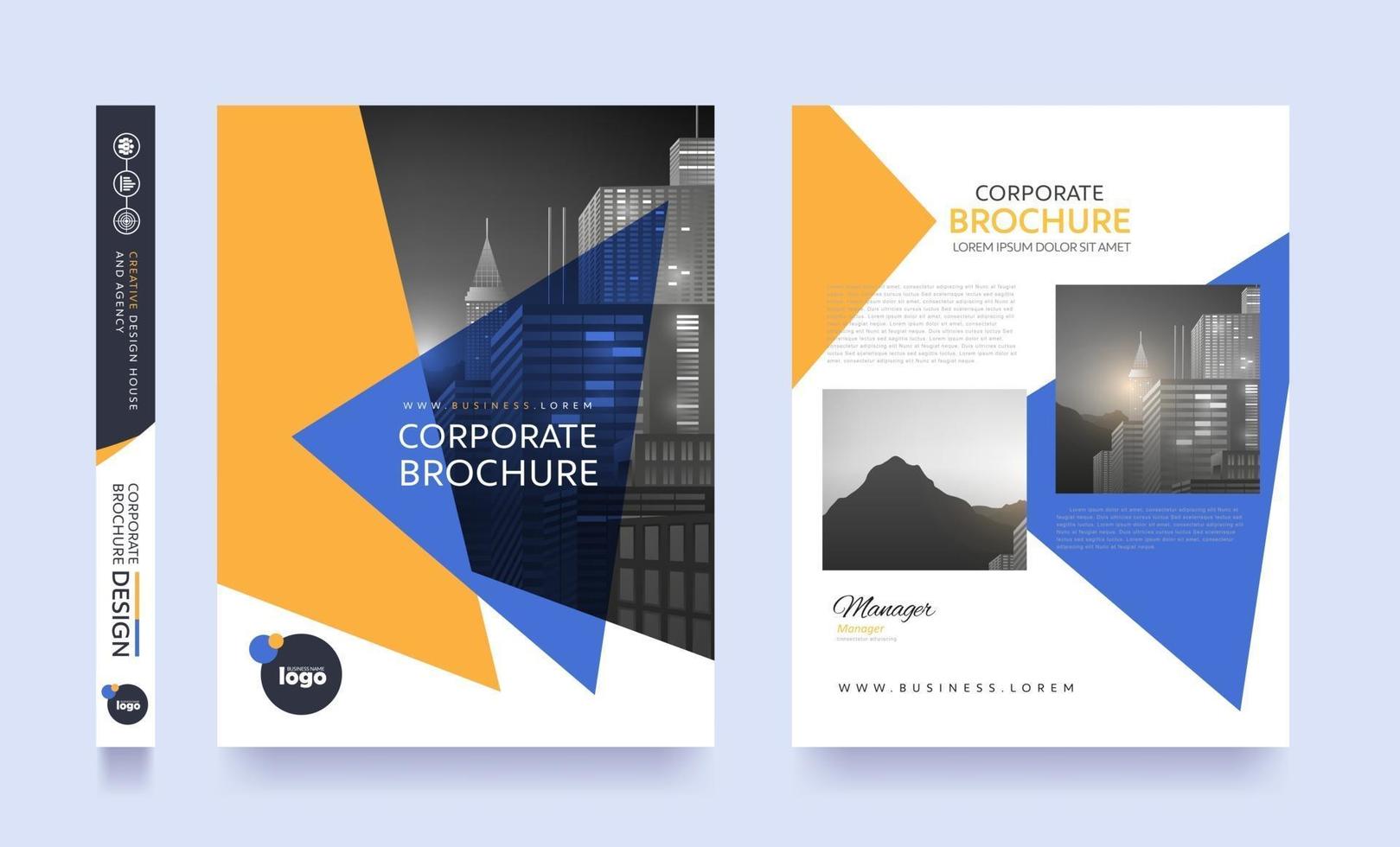 poster flyer pamphlet brochure cover design layout space for photo background vector