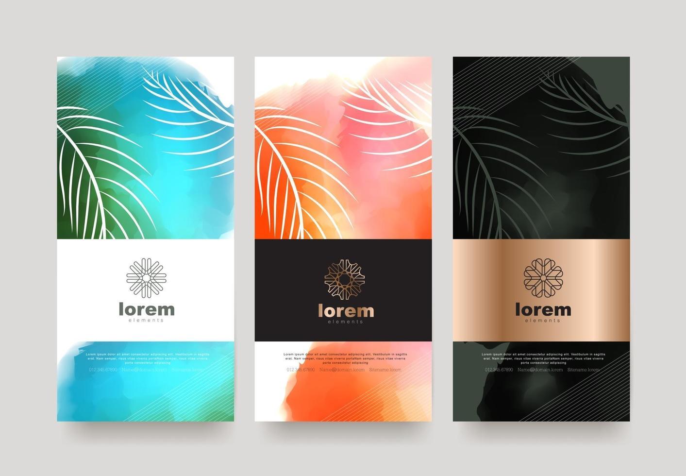 Vector set packaging templates