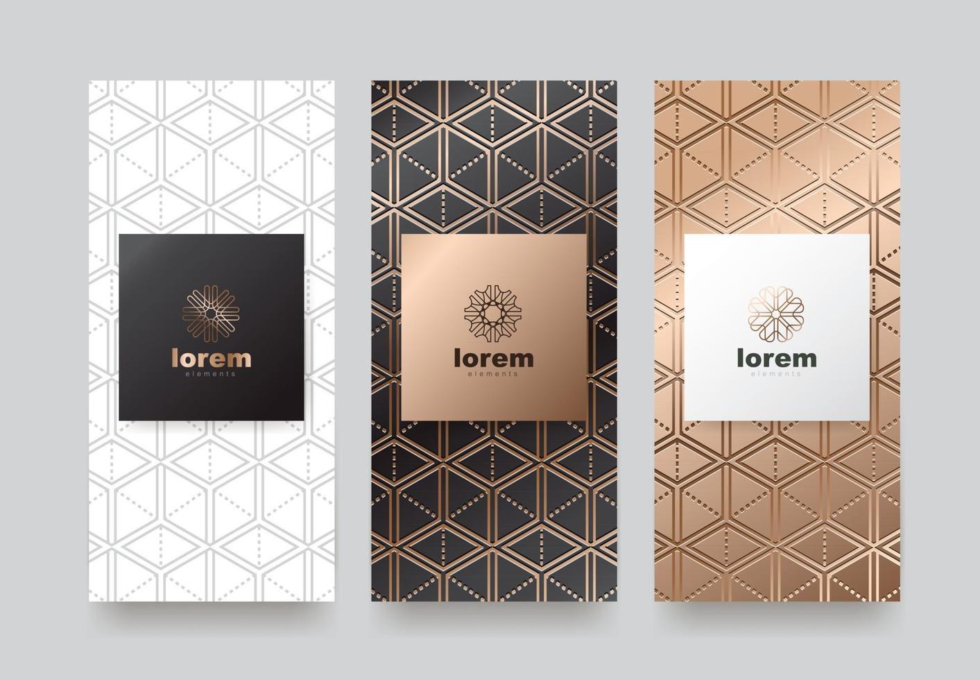 Vector set packaging templates