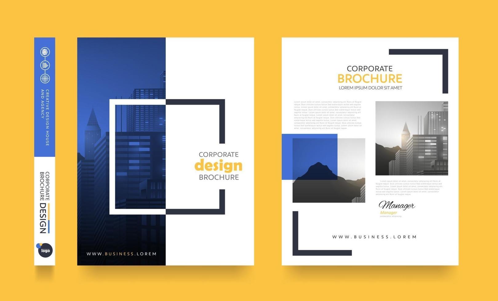 poster flyer pamphlet brochure cover design layout space for photo background vector