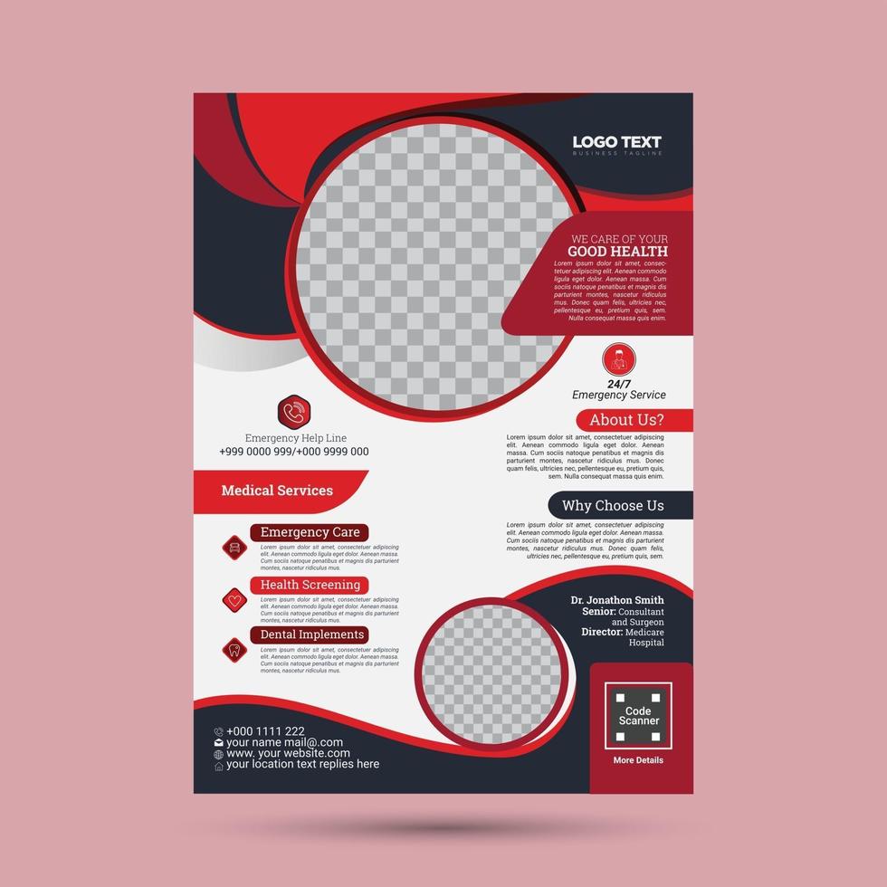 Healthcare Flyer Design vector
