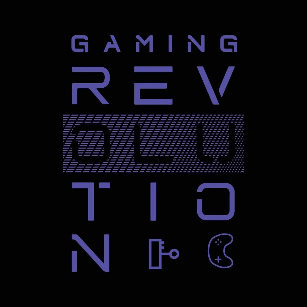 Gaming Revolution tshirt and apparel design template vector