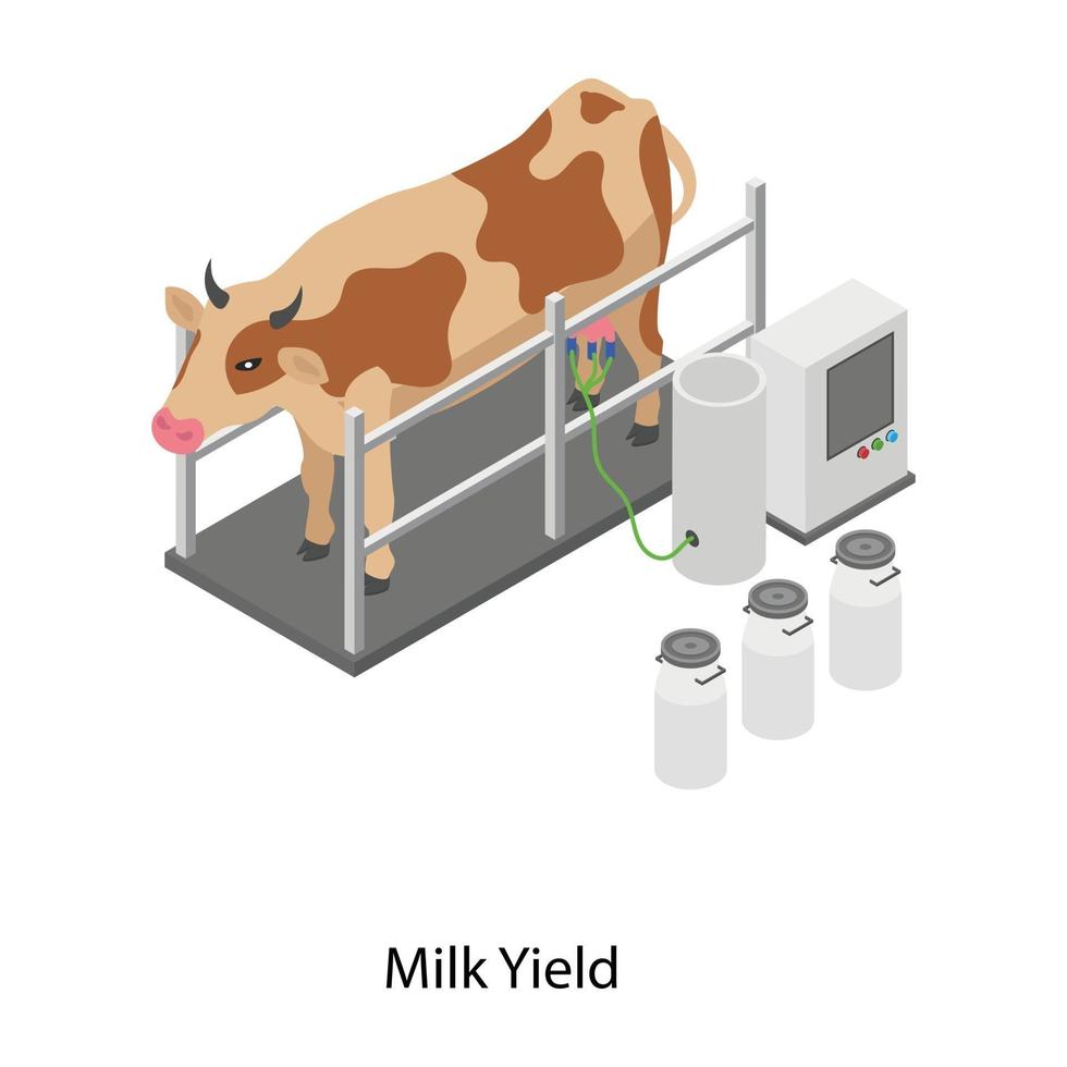 producción de leche y productos lácteos vector