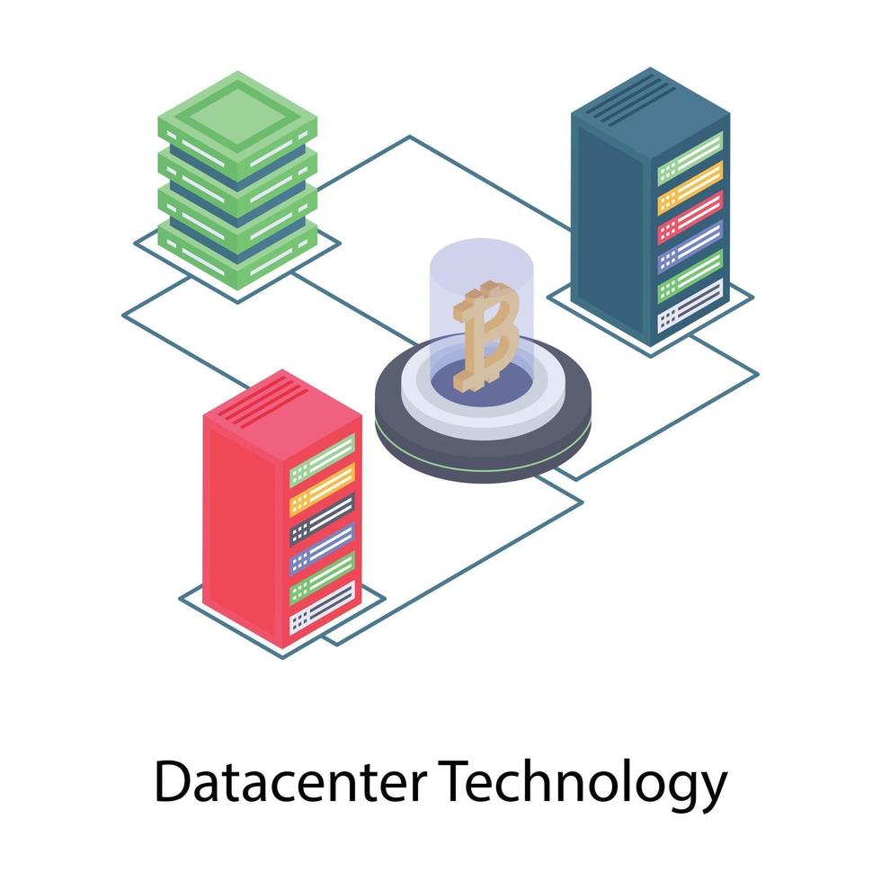 Blockchain and Dataserver vector