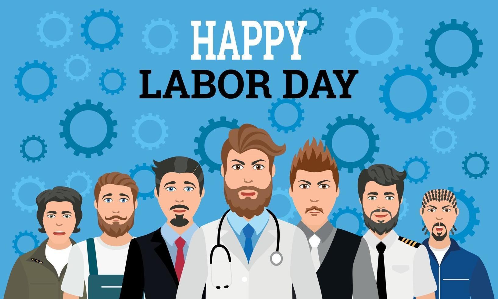 Labor Day poster vector