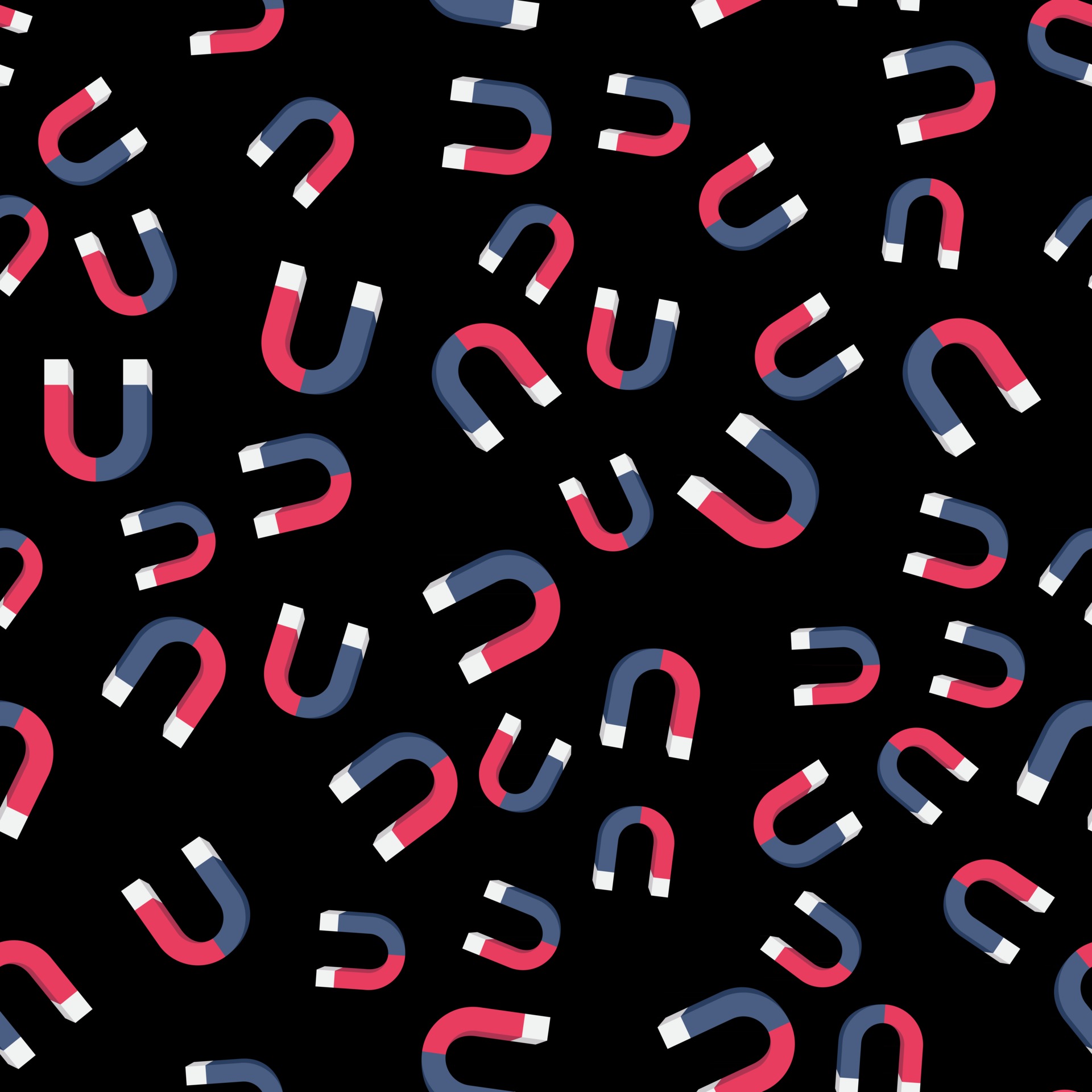 Magnet Seamless Pattern Background. Vector Illustration 2730454 Vector