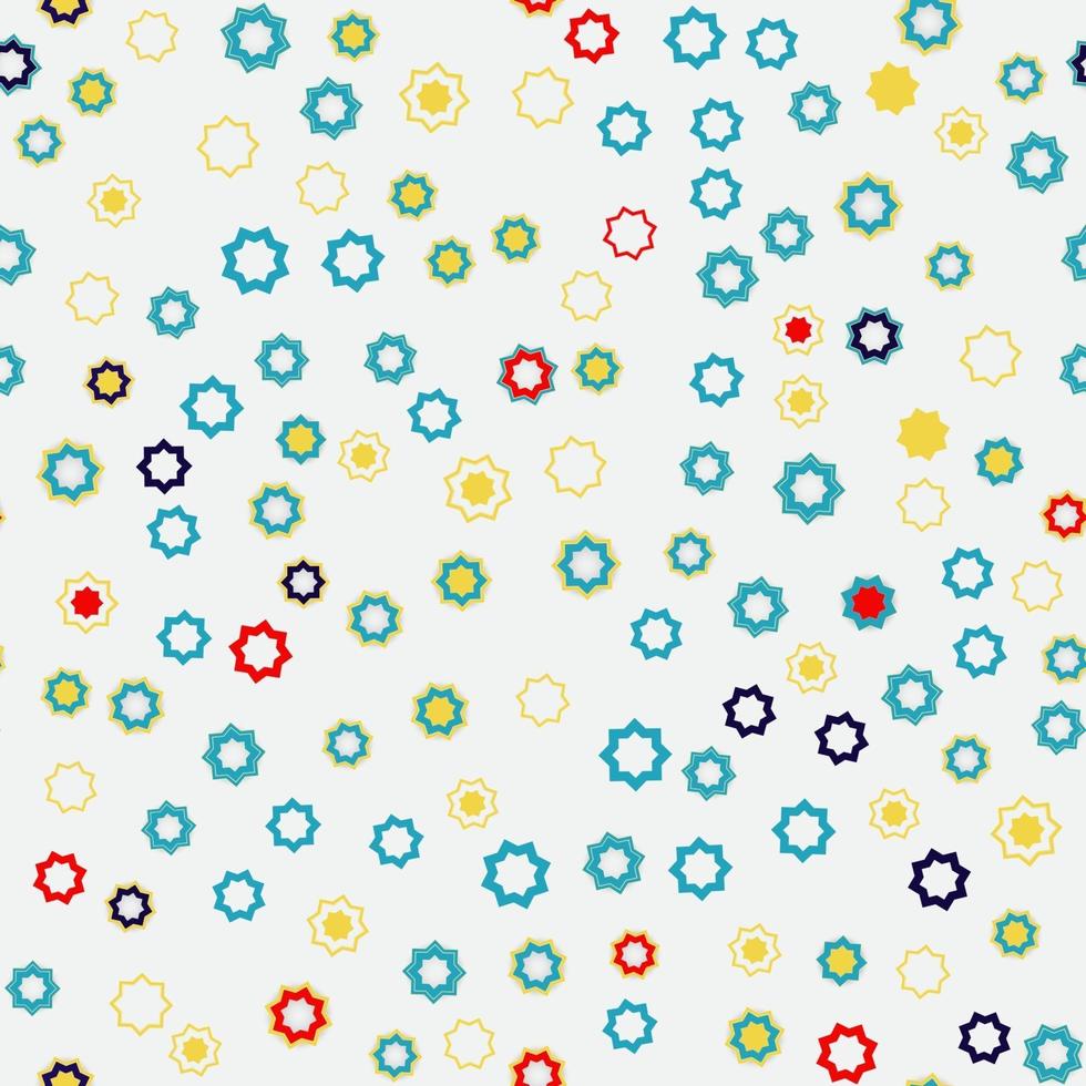 Flower Seamless Pattern Background. Vector Illustration