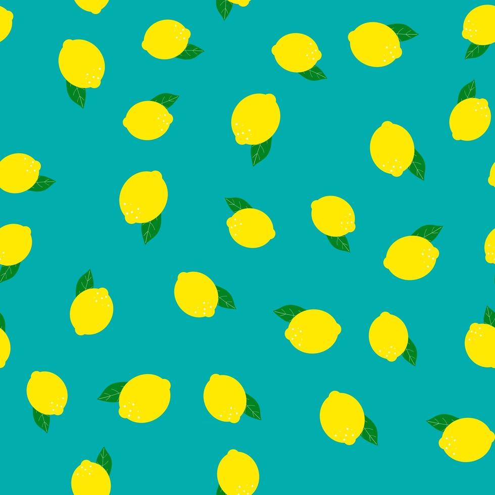 Abstract Lemon Seamless Pattern Background Vector Illustration